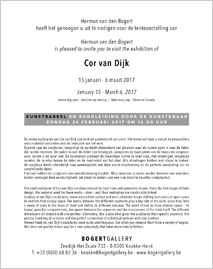 Kunstbabbel en rondleiding door de kunstenaar Cor van Dijk