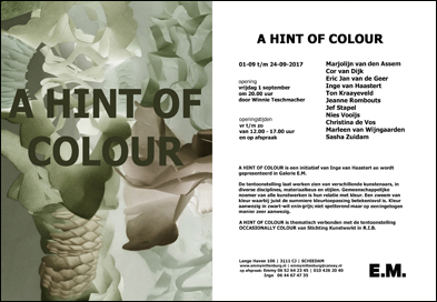 Uitnodiging A Hint of Colour